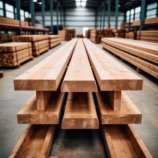 Деревянная балка двутавровая для перекрытий